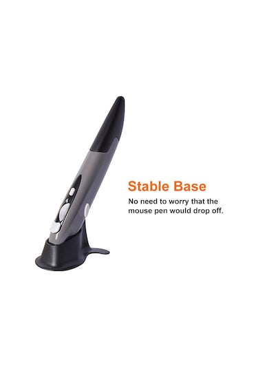 Geeroyoo 2.4g Kablosuz Mini Kalem - Pc, Laptop Ve Tabletler İçin Ergonomik Ve Taşınabilir Yazı Kalemi Gri