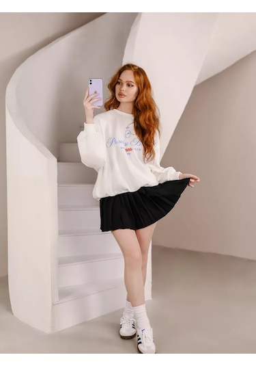 Pleated Fashion Okul Etek Şort Mini Tenis 238361504 SiYAH