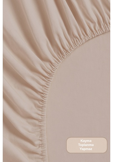 Elart Romantic Nevresim Takımı Çift Kişilik Lastikli Çarşaf 200x220 Cm Bej Bej