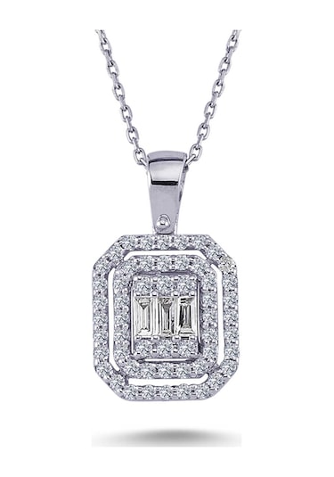 Lova 0.39 Karat Baget Pırlanta Kolye - 2020010