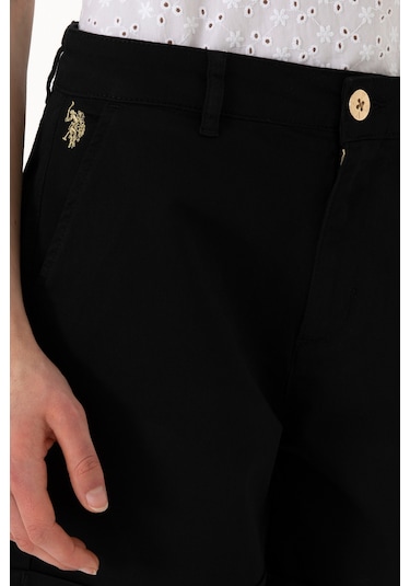 U.s. Polo Assn. Kadın Siyah Şort / Bermuda 50309125-vr046 Siyah