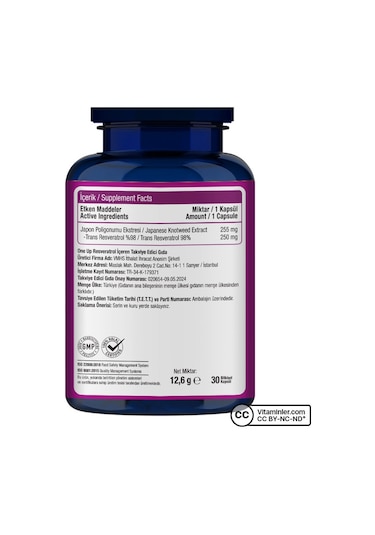 One Up Resveratrol 30 Kapsül