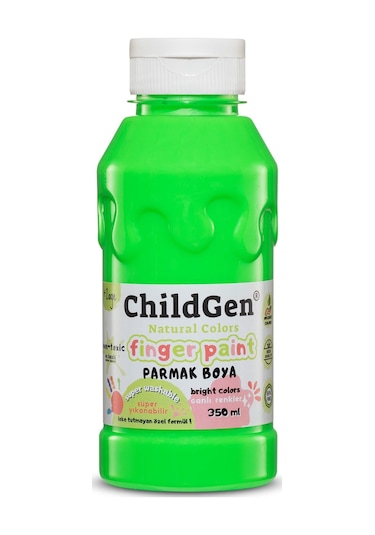 Childgen Süper Yıkanabilir 3'lü Parmak Boya Neon Set 3x350ml