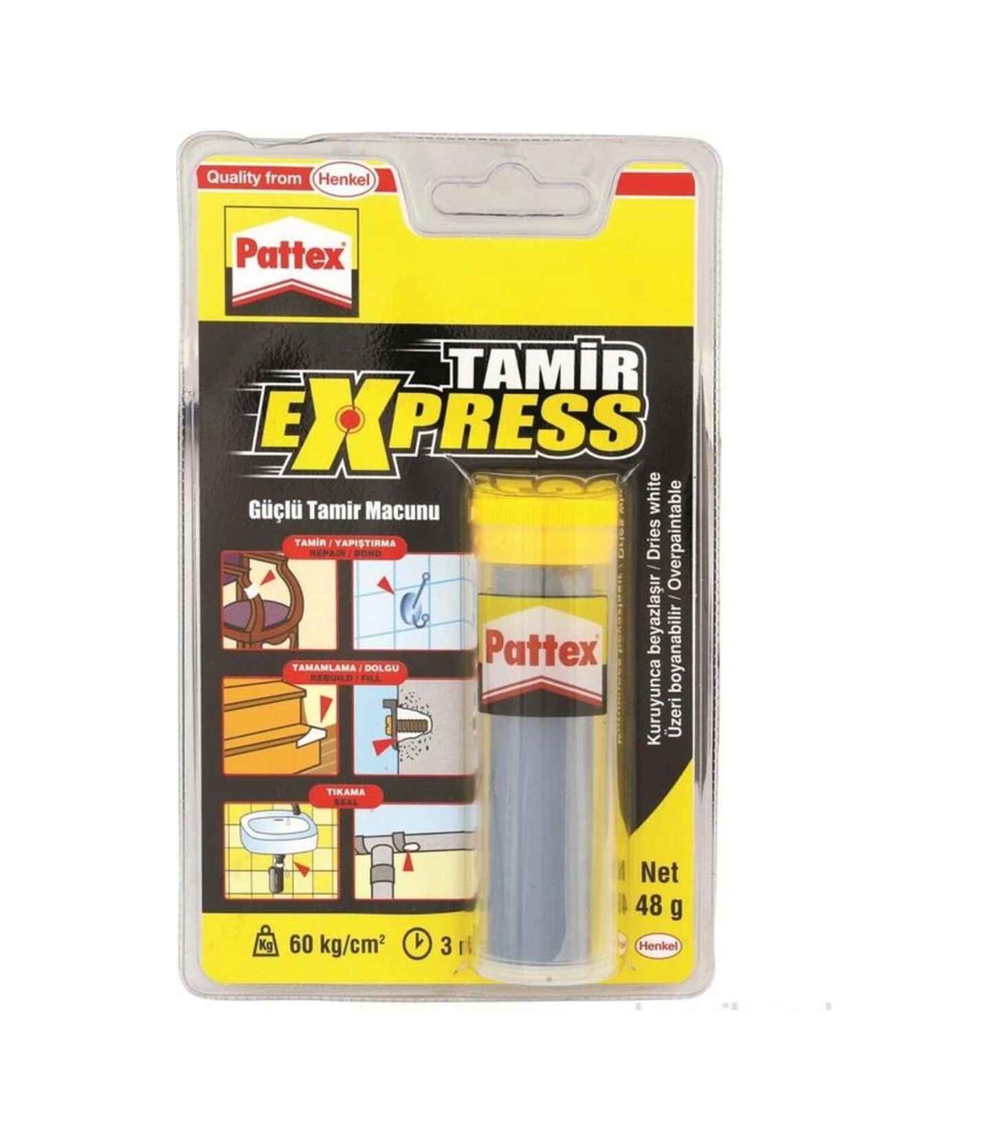 Güçlü Tamir Macunu Tamir Express 48 Gram