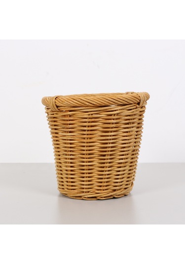 Laura 16x15 Cm. Rattan Küçük Saksılık Bej