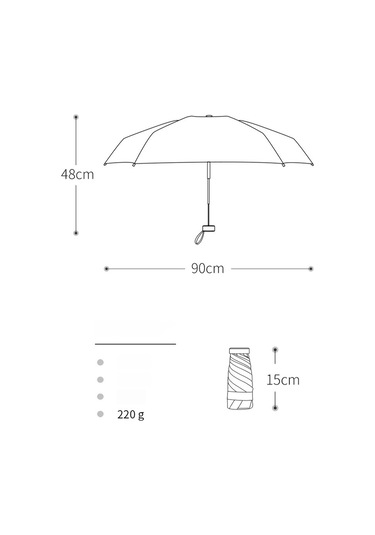 Yystore Kadın Mini Güneş Şemsiye Kutusu Ls7152 Mavi