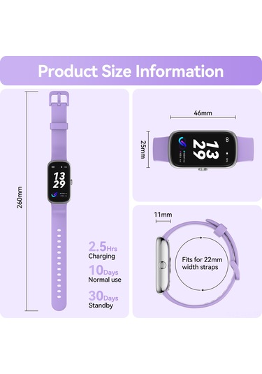 Geeroyoo Anyloop Alb1  20 Spor Modu 1.47" Hd Dokunmatik Ekran  Akıllı Saat (İthalatçı Garantili )