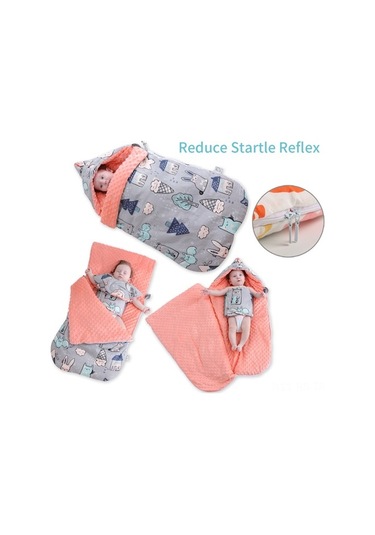 Diğer Reedark Yumuşak Pamuklu Bebek Uyku Tulumu - Kapüşonlu, Yenidoğan İçin Sıcak Ve Rahat Turuncu Turuncu