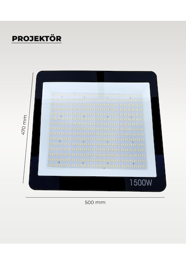 1500w Led Projektör 6500k Beyaz Işık 1 Adet