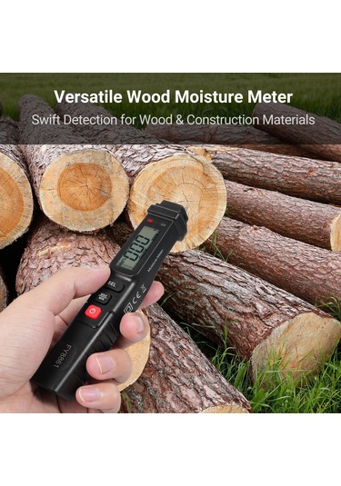 Tenfowee "fy8861 Taşınabilir Nem Ölçer - Ahşap Ve İnşaat Malzemeleri İçin Dijital Higrometre"