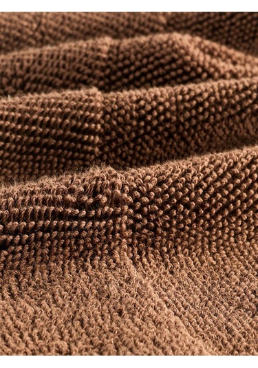 Cotton %100 Banyo Havlusu 50x90 Cm Koyu Kahverengi