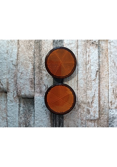 Motosiklet Reflektör Çift Turuncu