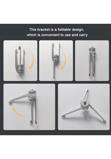 Novahub Katlanır Tasarım, Hafif Kamera & Kamp Braketi Gümüş, Pratik Ekipman Gümüş