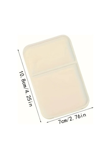 Zhanglei001 Beyaz Masaüstü Makyaj Aynası Katlanır Mini Cep Aynası Pratik Beyaz