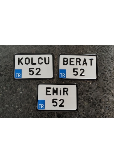 Dekor Plaka.Bisiklet Plakası.Kare Plaka.Motor Plakası Türkiye