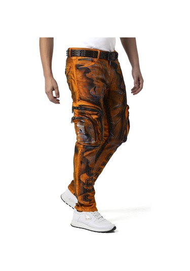 Cd902 Erkek Kargo Pantolon Turuncu
