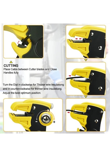 Papağan Pense Kablo Ucu Sıyırıcı Pense Kablo Soyucu Kesici