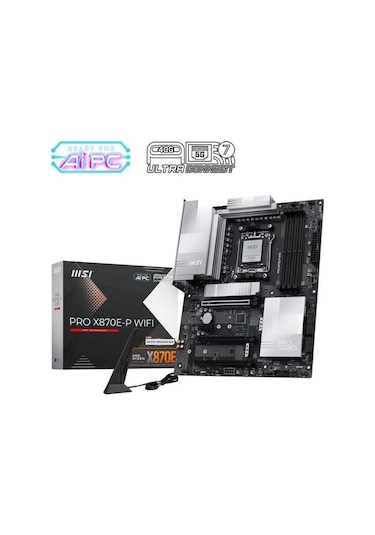 Msı Pro X870e-p Wıfı-7 Ddr5 8200mhz Oc Hdmı Dp Pcıe 16x V5.0 Am5 Atx