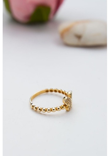 14 Ayar Altın Eklem Yüzük Kadın Yüzük Lkyzk1536