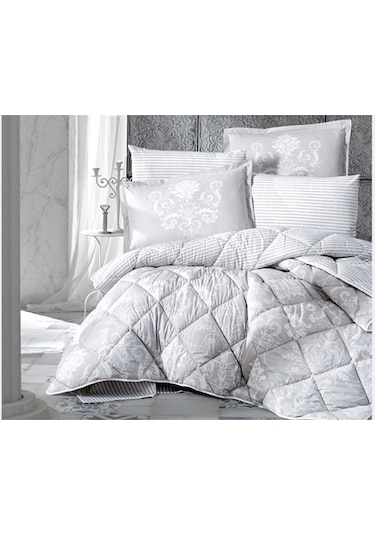 Clasy Ranforce %100 Pamuk Uyku Seti Çift Kişilik Alone v1 Gri