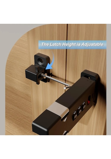 Willowhaven Silvery 3 Haneli Kombinasyonlu Ayarlanabilir Kilit Ve Sürgü Anahtarsız Giriş Garaj Dolap