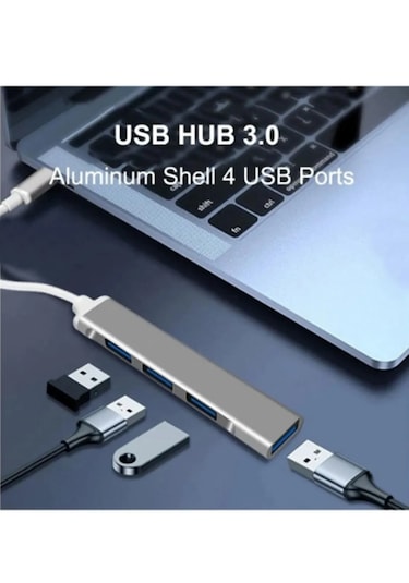 Type-c To Usb Çoğaltıcı Usb Hub - Usb Çoklayıcı Type C To 4 Usb