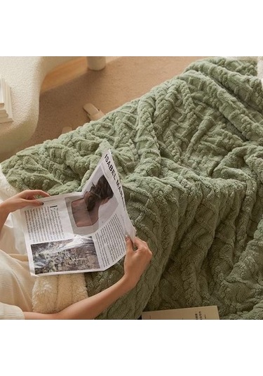 Agoodshop Kış Sezonu Kalın Sıcak Battaniye - Düz Renkli Taff Pazen Velvet Battaniye 36 Derece Üstü