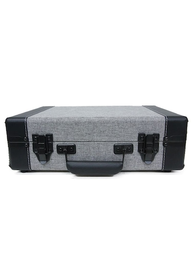 Crownwell 05 33-45-78 'lik Plak Çantalı Bluetooth Pikap Gri Özel