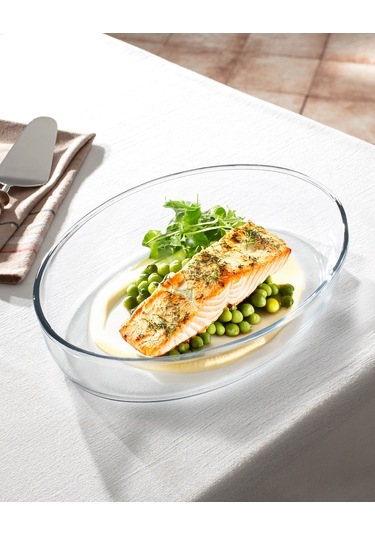 Madame Coco Cholet Büyük Boy Oval Borosilikat Cam Fırın Tepsisi Kase0000000055