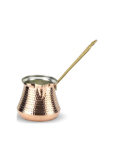 Topak Kalın Bakır Sütlük Cezve
