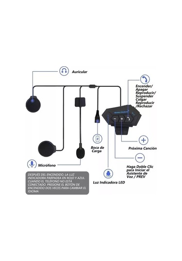 Geeksen Kask Telsizi Motosiklet Kaskı Kablosuz Bluetooth Kulaklık Eller Serbest Telefon Görüşmesi Kask İnterkom Müzik Çalar