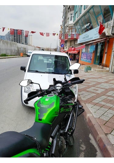 15-18 Kawasaki Versys Uzun Ön Cam Zeus Açık Füme 48cm 4mm