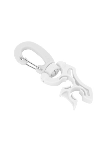 Ximistore9 Su Dalış Regülatör Borusu Tutucu, Bc'ye Hızlı Takılabilir Esnek Plastik Kanca, Alçak Basınç Borularını Sabitler - Beyaz