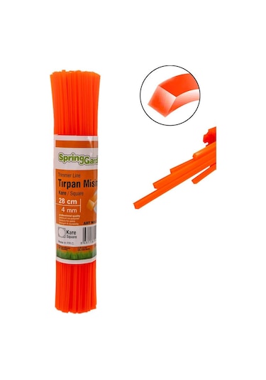 Motorlu Tırpan Misinası 4.0 Mm 28 Cm Kare Çubuk - 85 Adet
