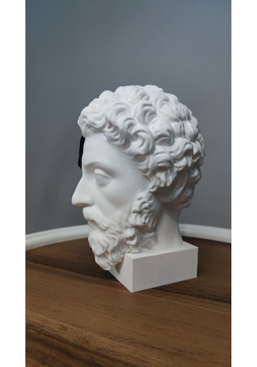 Memento Mori-öleceğini Hatırla Dekoratif Hediyelik Biblo 17 Cm Plastik Siyah Beyaz