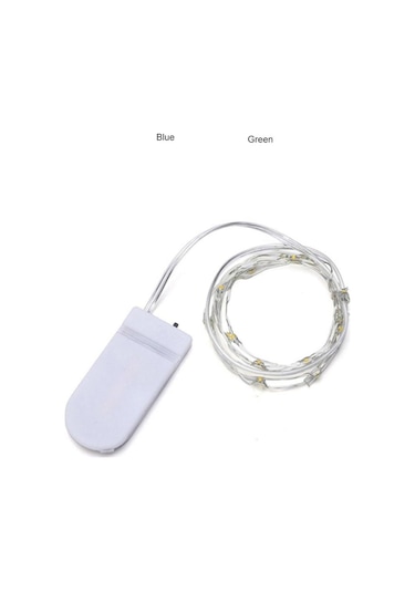 Sarı 2 Adet Peri Işık Yeni Yıl Led Noel Işık Su Geçirmez Bakır Tel Dize Işık Düğün Çelenk Parti İçin 1m 2m 3m 5m Perde Işık 1m Sarı