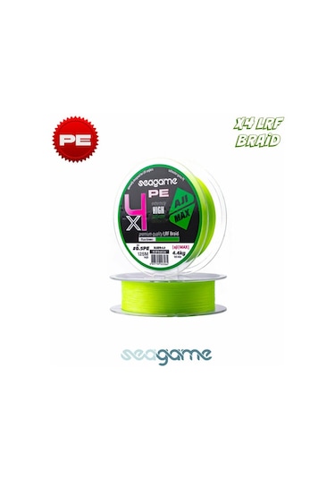 Seagame X4 Aji Max 0.5pe 125m Fluo Green Lrf İp Misinası 0.11mm