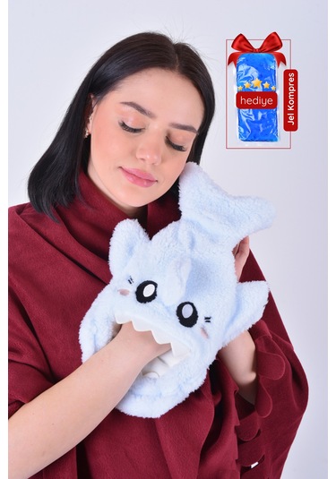 Shark Desenli Mavi Su Torbası Kılıfı Yumuşak