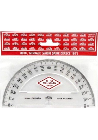 Minkale Plastik 15 Cm 180 Derece 0910