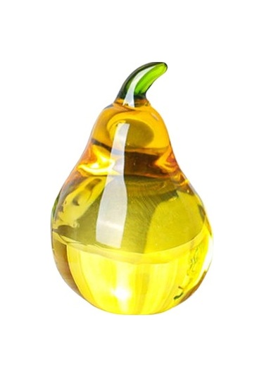 Lijinxu Meyve Heykeli Yaratıcı Cam Masa Dekoru Araba Armut