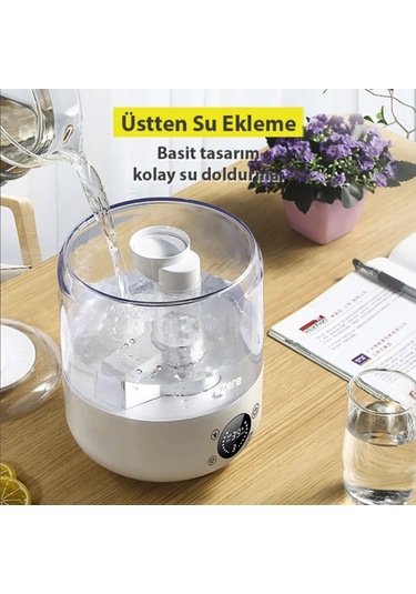 Nem Kontrollü Akıllı Hava Nemlendirici Humidifer Otomatik Nem Kontrollü Çocuk Bebek Odaları