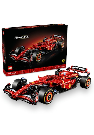 LEGO® Technic Ferrari SF-24 F1 Araba 42207 - Yetişkinler için Koleksiyonluk Yaratıcı Yarış Arabası Modeli Yapım Seti (1361 Parça)