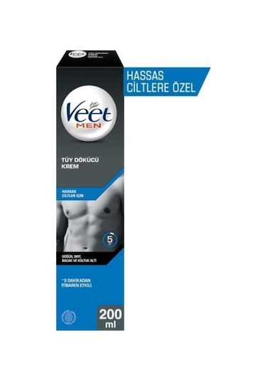 Veet Men Hassas Tüy Dökücü Krem 200 ML + Özel Bölgeler İçin Tüy Dökücü Krem 100 ML + Balsam 50 ML