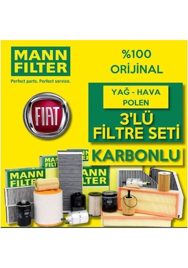 Fiat Egea 1.3 Euro5 Mann Filtre Bakım Seti 2016-2020 (495302835)