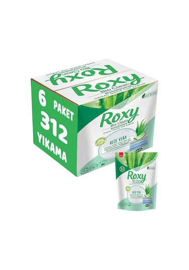 Roxy Bio Clean Matik Sabun Tozu 1.6kg Aloe Vera 6 Lı Set 312 Yıkama