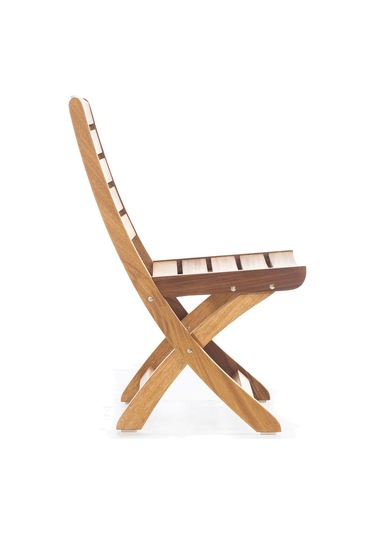 Rehome Mirage İroko Kolsuz Sandalye Kahverengi