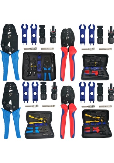 Sones Fotovoltaik Konnektör Sıkma Pensesi Güneş Paneli Kurulum Araçları, Model: Set 1