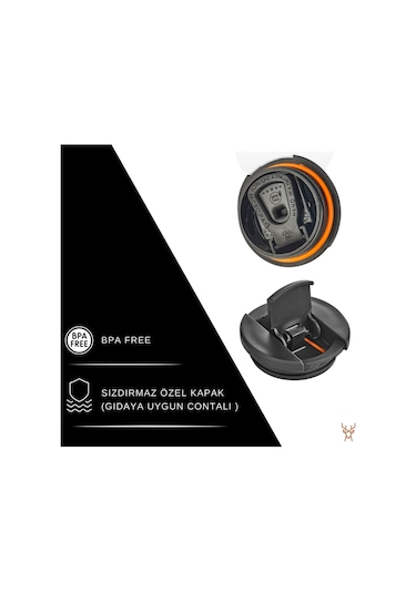 Star Termos Star Mug 450 Ml Şeffaf Seri Piknik Kamp Outdoor Ofis Otel Kafe Okul Kampüs Şeffaf