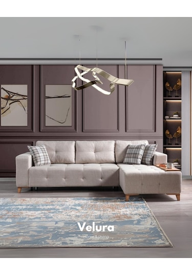 Rengar Pro Yataklı & Bazalı Köşe Takımı Krem