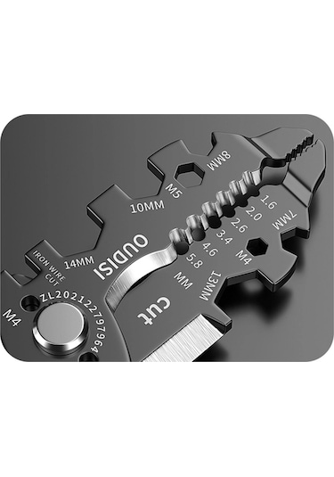 Skycity 25 Fonksiyonlu Elektrikçi Aleti: Tel Soymak, Kesmek, Preslemek, Kırpmak - 1.6-5.8mm Aralığı, Dayanıklı Karbon Çelik